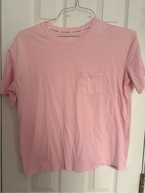 Light Pink Pocket Sleep Tee - Women